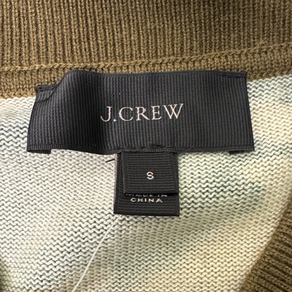 New J. Crew Camouflage Bomber Knit Sweater Jacket Size Small